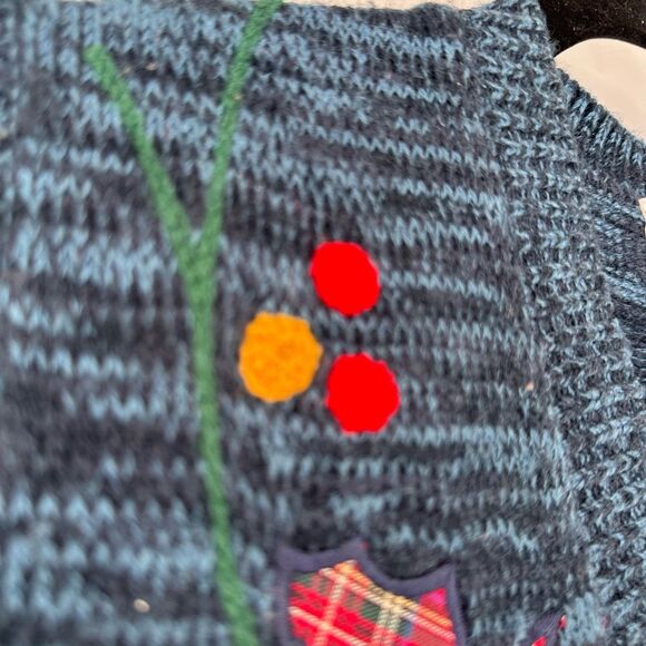 Cricket Lane Women's Button Up Christmas Sweater Vest Tartan Plaid Leaves Size M - Picture 4 of 9